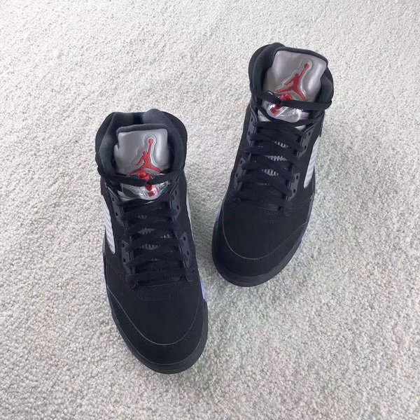 Authentic Air Jordan 5 Black Metallic